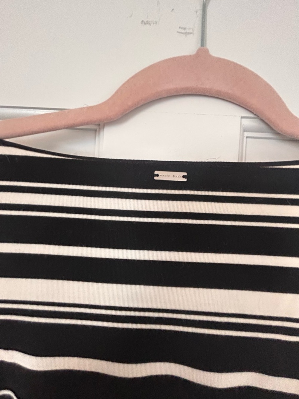 White House Black Market Black Dress with Contrast Trim - Picture 6 of 7